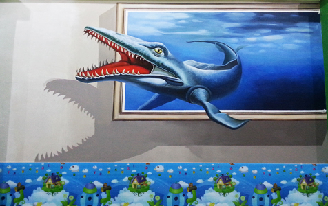 樂(lè)清藍(lán)天幼兒園3Ｄ彩繪：墨客彩繪，以3D童趣，筑夢(mèng)未來(lái)